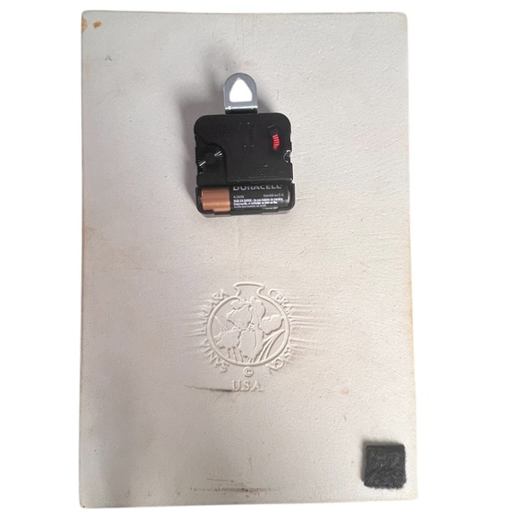 Ceramic Sandy Clough Floral Wall Clock Roses & Butterflie, Vintage Used AS-IS - Picture 2 of 6